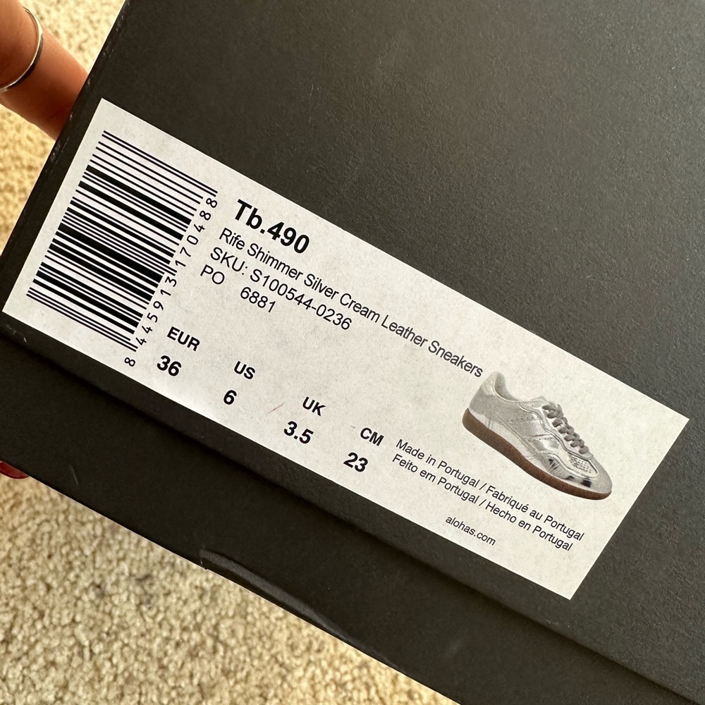 ALOHAS
Tb.490 Rife Metallic Leather Lace Up Sneakers - Picture 9 of 11